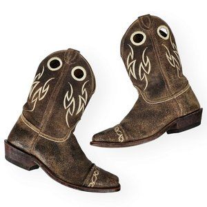 Justin BR613 Women Bent Rail Western Boot Leather Square Toe Seam Testa Cowhide